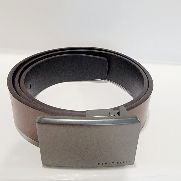 PERRY ELLIS PORTFOLIO Men's Plaque Reversible Belt - Picture 6 of 11